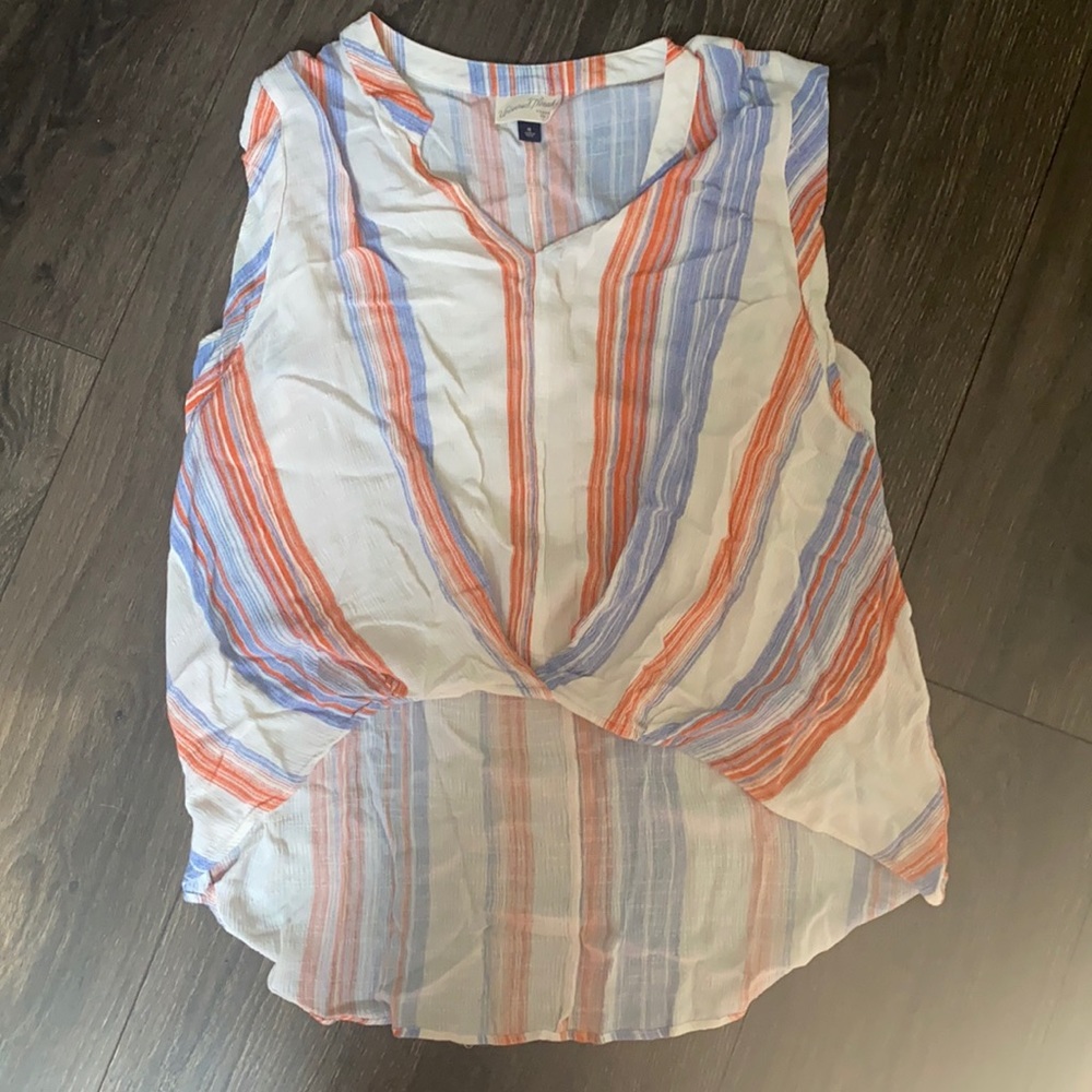 Striped sleeveless shirt
